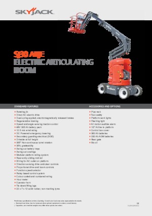 Kolové kloubové pracovní plošiny Skyjack SJ 30 ARJE