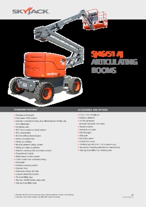 Kolové kloubové pracovní plošiny Skyjack SJ 51 AJ