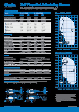 Kolové kloubové pracovní plošiny Genie Z 45/25 E