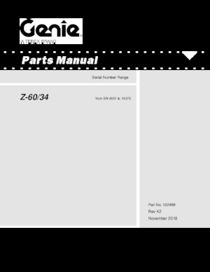 Kolové kloubové pracovní plošiny Genie Z 60/34 D