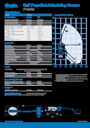 Kolové kloubové pracovní plošiny Genie Z-62/40