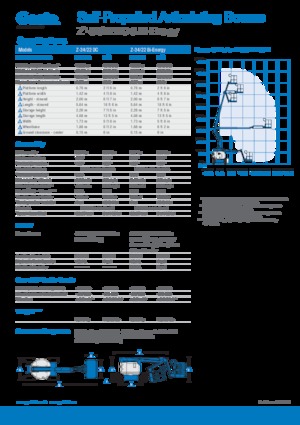 Kolové kloubové pracovní plošiny Genie Z-34/22 DC