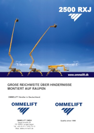 Pásové kloubové pracovní plošiny OMMELIFT 2500 RXJ