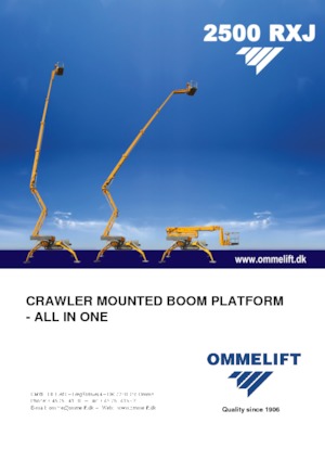 Pásové kloubové pracovní plošiny OMMELIFT 2500 RXJ