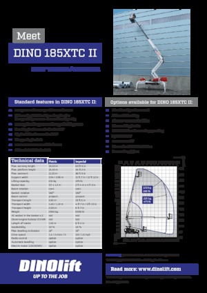 Pásové kloubové pracovní plošiny Dino Lift Dino 185XTC II