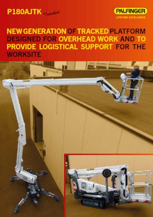 Autoplošiny s teleskopickým výložníkem Palfinger P 180 AJTK