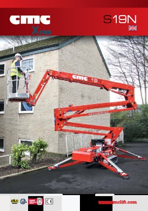 Pásové kloubové pracovní plošiny CMC S19N