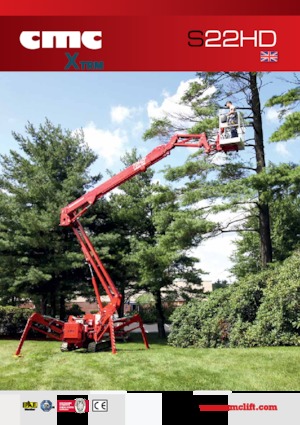 Pásové kloubové pracovní plošiny CMC S22HD