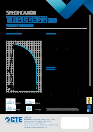 Pásové kloubové pracovní plošiny CTE Traccess 230 Winch