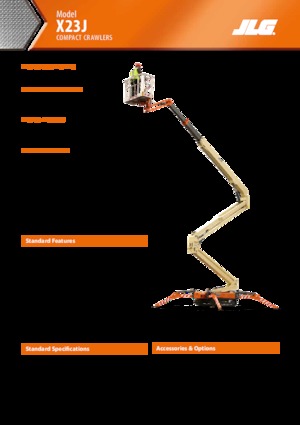 Pásové kloubové pracovní plošiny JLG X23J