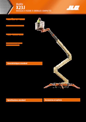 Pásové kloubové pracovní plošiny JLG X23J