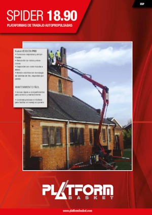 Pásové kloubové pracovní plošiny Platform Basket SPIDER 18.90 PRO