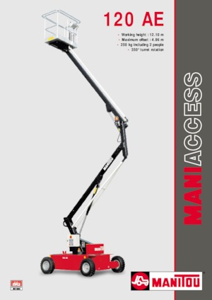 Kolové kloubové pracovní plošiny Manitou 120 AE
