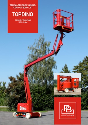 Kolové kloubové pracovní plošiny PB PB TOPDINO 121 II