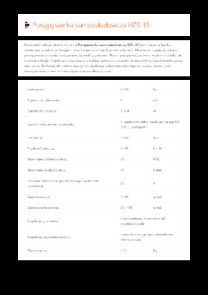 Příslušenství pro sypače Pronar HZS 10