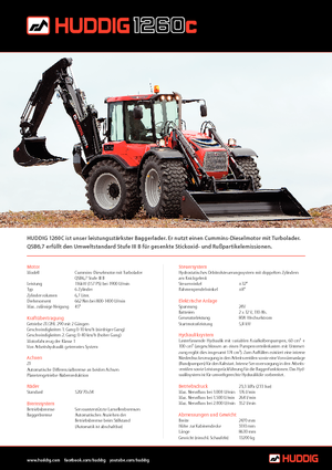 Rypadlo-nakladače Huddig 1260 C