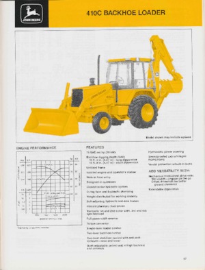 Rypadlo-nakladače John Deere Construction 410 C