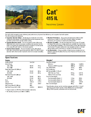 Rypadlo-nakladače Caterpillar 415 IL