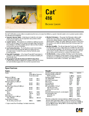 Rypadlo-nakladače Caterpillar 416