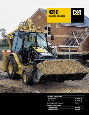 Rypadlo-nakladače Caterpillar 428 D 4x4