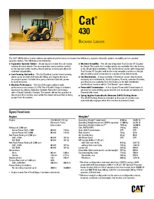 Rypadlo-nakladače Caterpillar 430