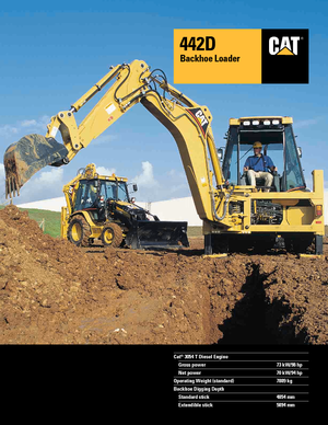 Rypadlo-nakladače Caterpillar 442 D 4x4