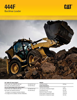 Rypadlo-nakladače Caterpillar 444F2