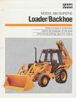 Rypadlo-nakladače Case 580 Super E 