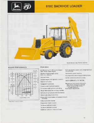 Rypadlo-nakladače John Deere Construction 610 C