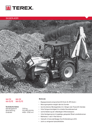 Rypadlo-nakladače Terex 880 SX