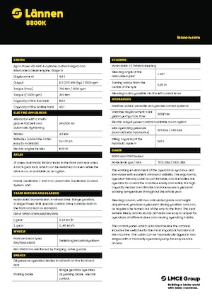 Rypadlo-nakladače Lännen 8800K