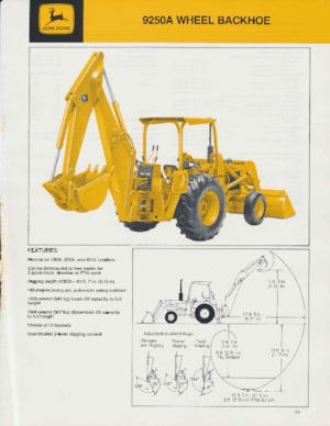 Rypadlo-nakladače John Deere Construction 9250 A