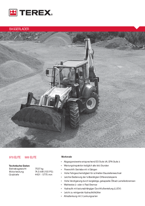 Rypadlo-nakladače Terex 980 elite