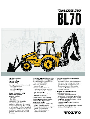Rypadlo-nakladače Volvo BL 70