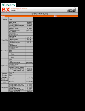 Rypadlo-nakladače Kubota BX 24