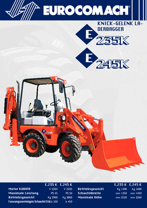 Rypadlo-nakladače Eurocomach E 235 K