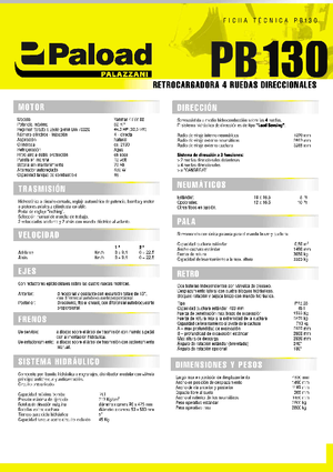 Rypadlo-nakladače Palazzani PB 130