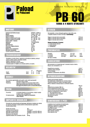 Rypadlo-nakladače Palazzani PV 60.2