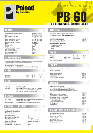 Rypadlo-nakladače Palazzani PB 60