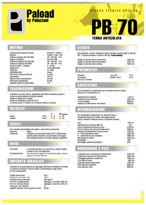 Rypadlo-nakladače Palazzani PB 70.2