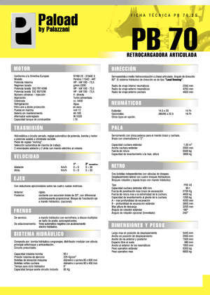 Rypadlo-nakladače Palazzani PB 70