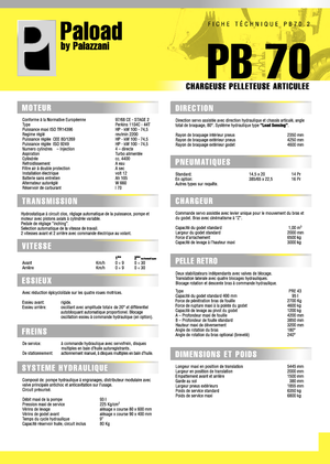Rypadlo-nakladače Palazzani PB 70