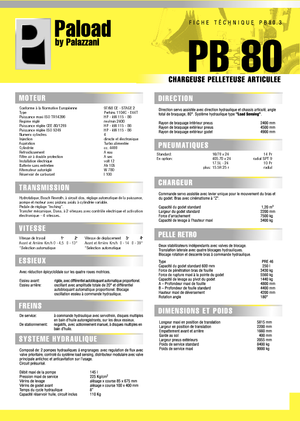 Rypadlo-nakladače Palazzani PB 80
