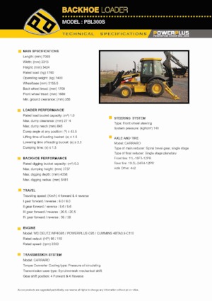 Rypadlo-nakladače PowerPlus PBL300S