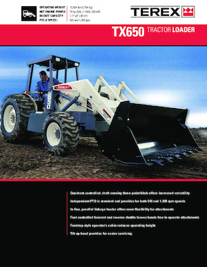 Rypadlo-nakladače Terex TX650