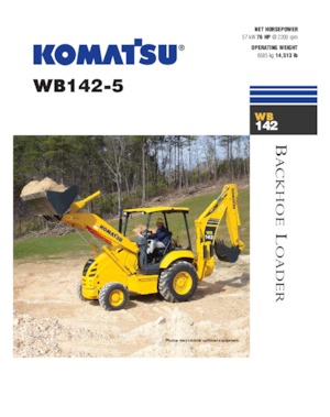 Rypadlo-nakladače Komatsu WB 142-5