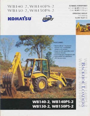 Rypadlo-nakladače Komatsu WB 150-2