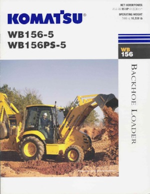 Rypadlo-nakladače Komatsu WB 156-5