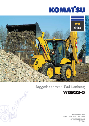 Rypadlo-nakladače Komatsu WB93S-5E0