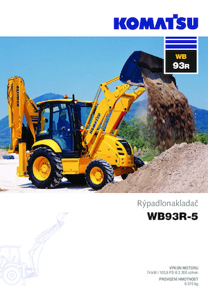 Rypadlo-nakladače Komatsu WB93R-5 